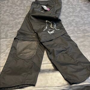 Fox Black Snow/Ski Pants with Reflective Fox Head